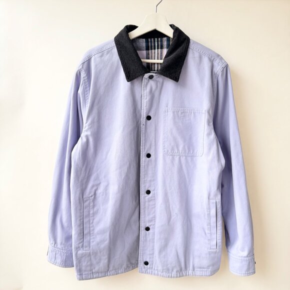 Vans x Anderson Paak Plaid Reversible Chore Jacket Men’s L/XL Purple Blue C36 - Picture 4 of 13